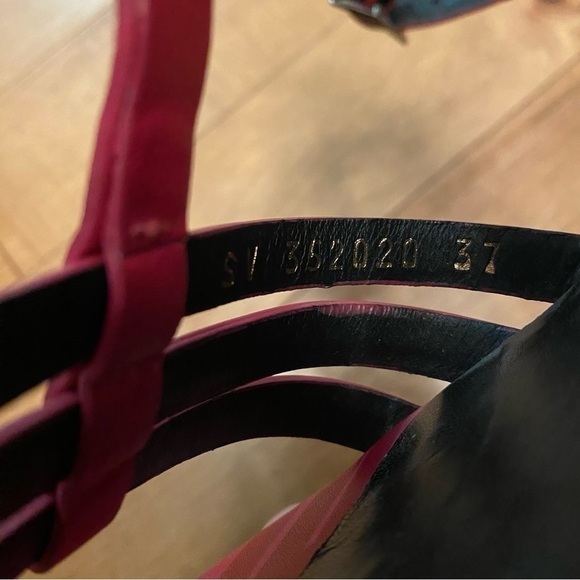 Yves Saint Laurent Bianca Platform Heels Sandals in Bright Pink Fuchsia • EU 37 - Picture 6 of 11